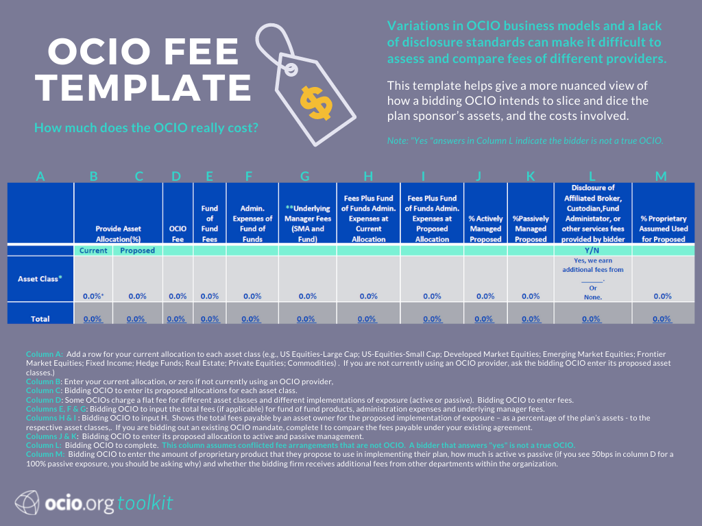 OCIO Fee Template