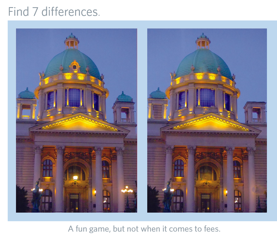 Spot 7 Differences in a photo of a building